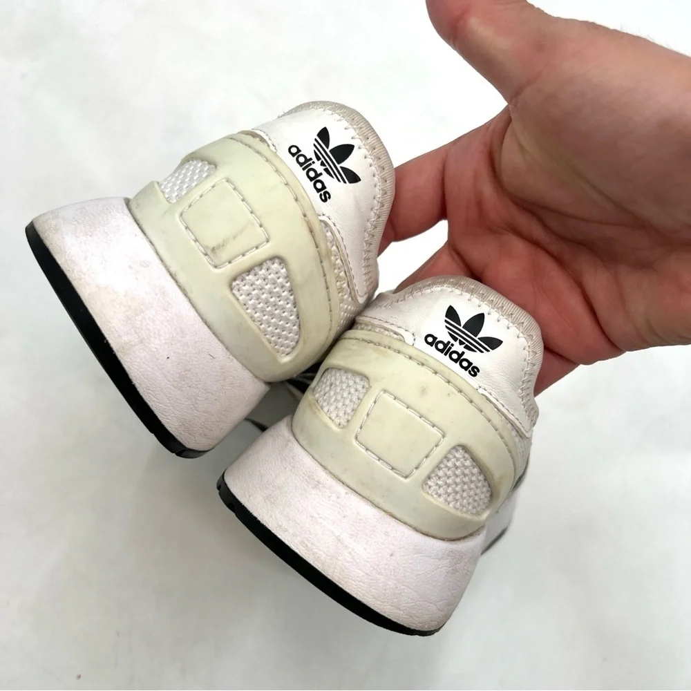 ADIDAS Ortholite Girl's White & Black Sneakers Size 4.5